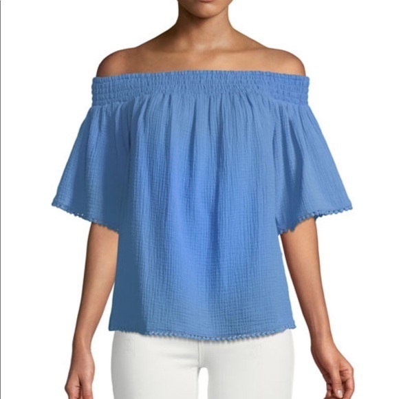 Rachel Rachel Roy Smocked Off The Shoulder Top, M
